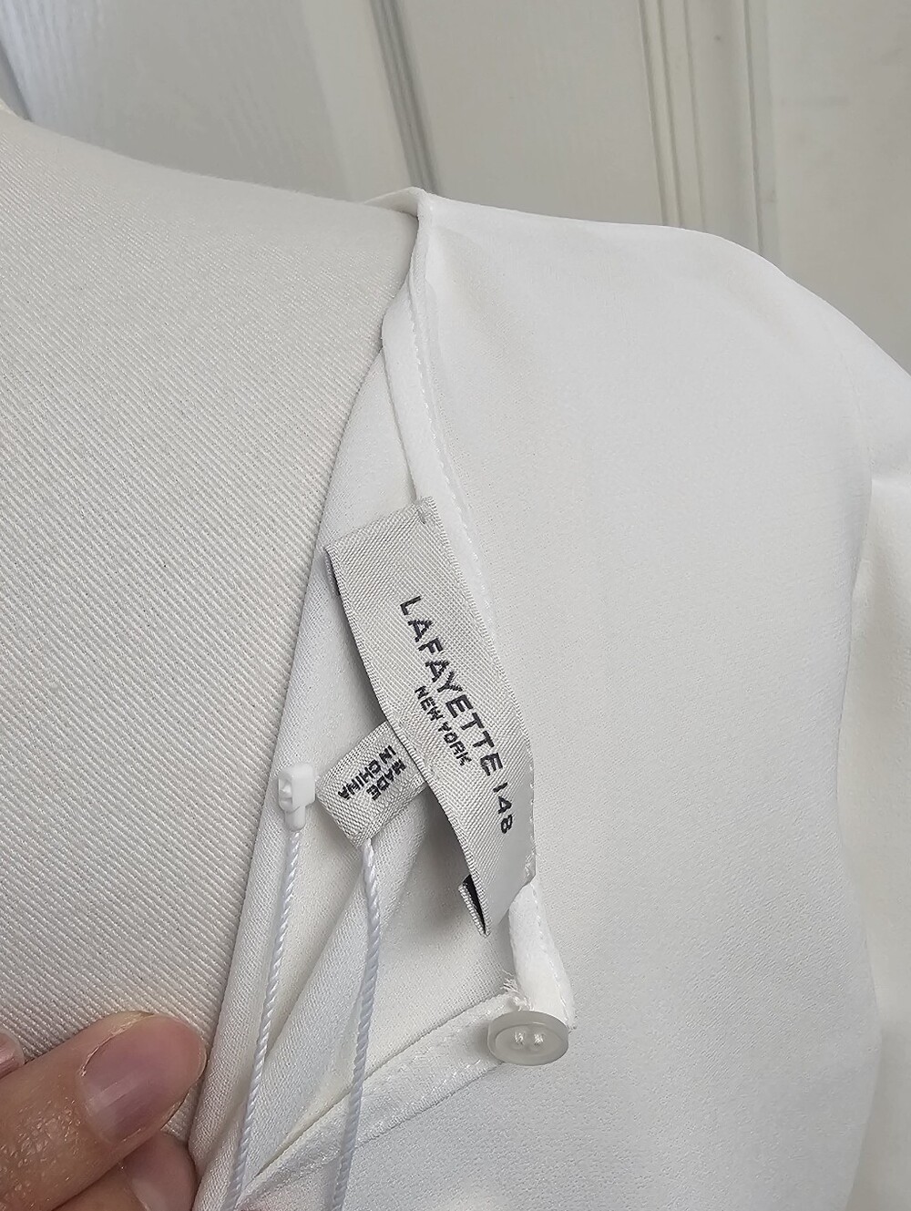 New Lafayette 148 New York Cloud Puff-Sleeve Blouse Size S - Picture 7 of 10